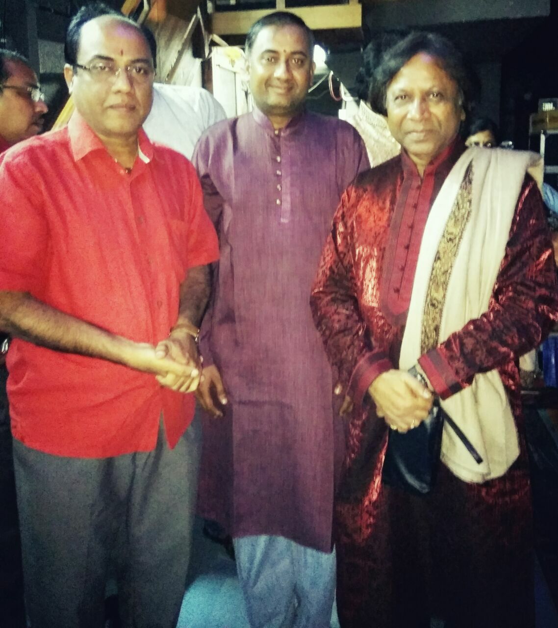 With Ustad Shahid Parvez