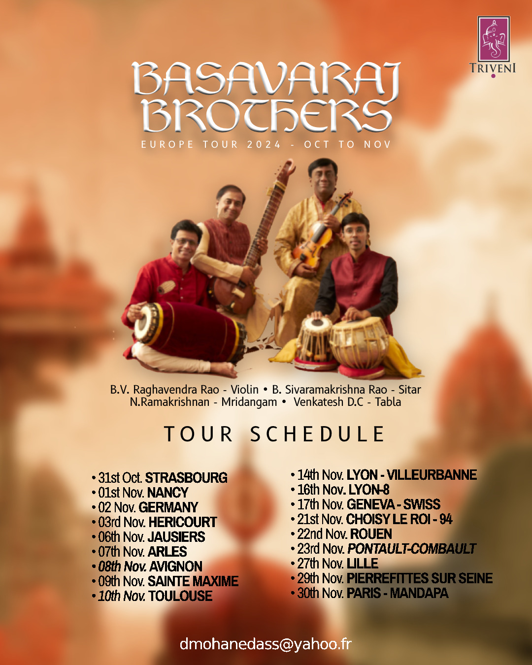 Basavaraj Brothers Europe Tour 2024 Schedule