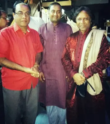 With Ustad Shahid Parvez