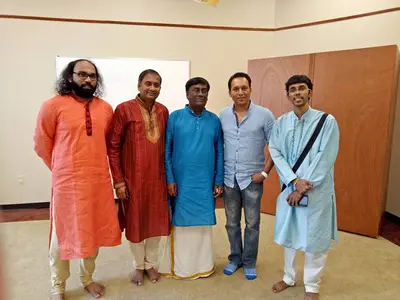 With Ustad Hidayath Khan, New Jersey