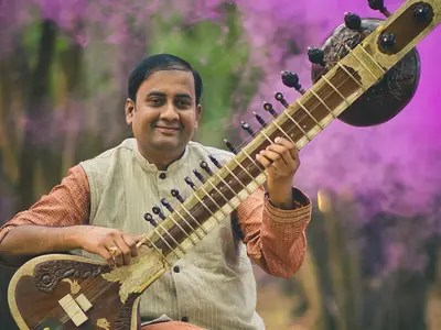 B. Sivaramakrishna Rao with Sitar