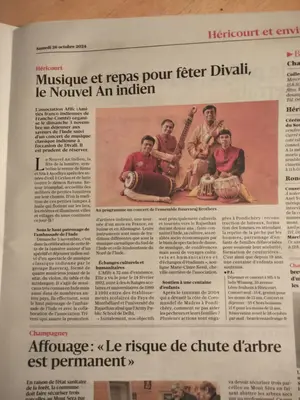 Basavaraj Brothers in French newspaper