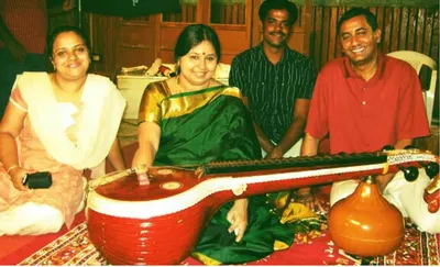 With Veena Gayathri
