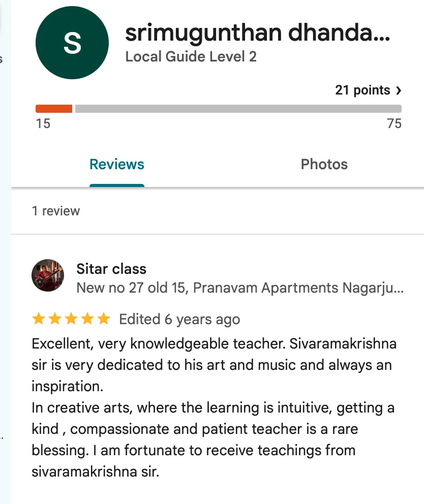 Student testimonial